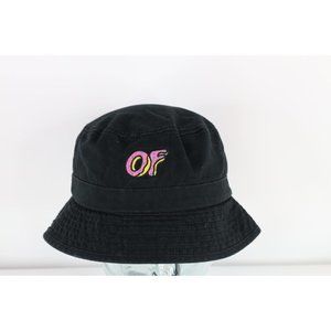 Odd Future Golf Wang Tyler the Creator Donut Bucket Hat Cap Black Cotton L/XL